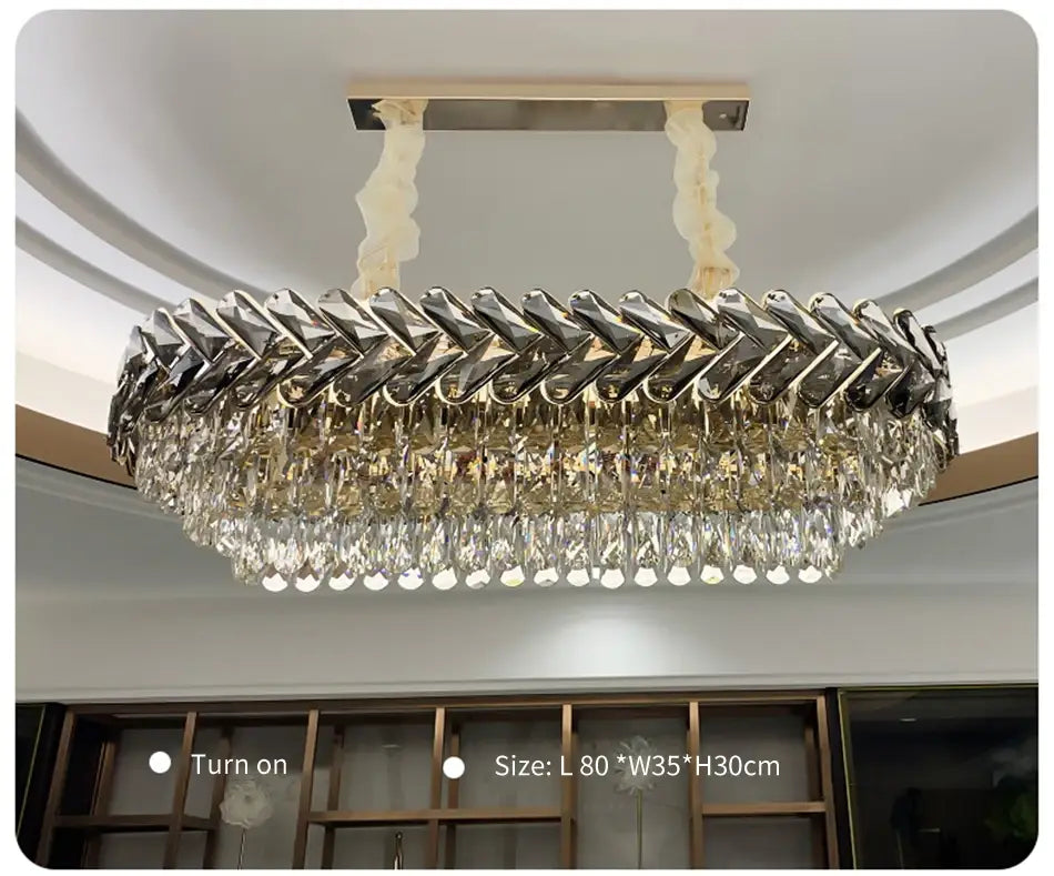 Luxury Large Round Chandelier for Living, Dining, Bedroom