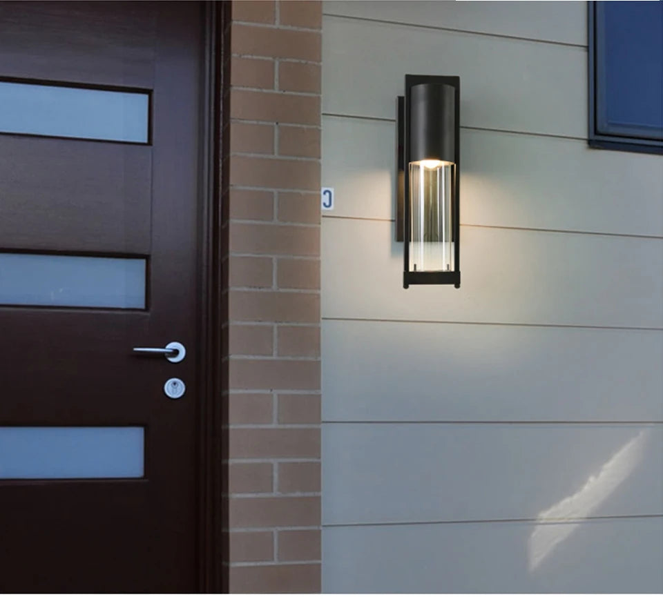 Vintage Black/Bronze Outdoor Waterproof Led Wall Sconce for Porch