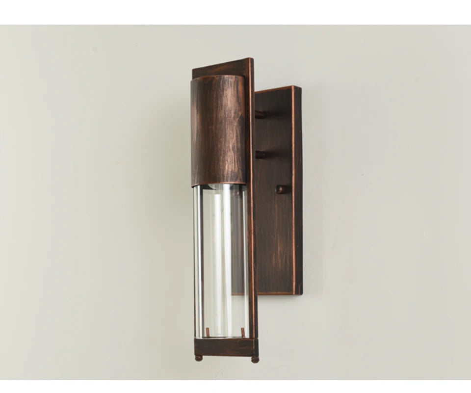 Vintage Black/Bronze Outdoor Waterproof Led Wall Sconce for Porch