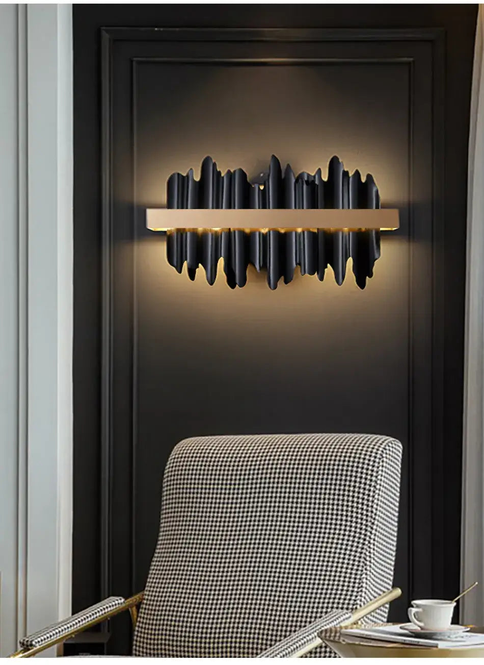 Luxury Black Modern Wall Sconces for Bedroom, Living, Bedside