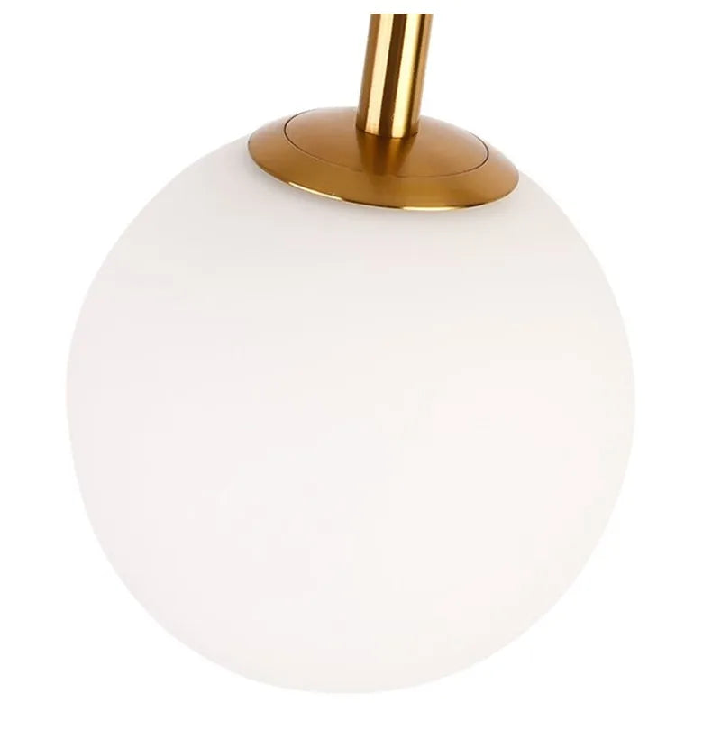 Nordic Modern Glass LED Stand Floor Lamp for Living, Bedroom