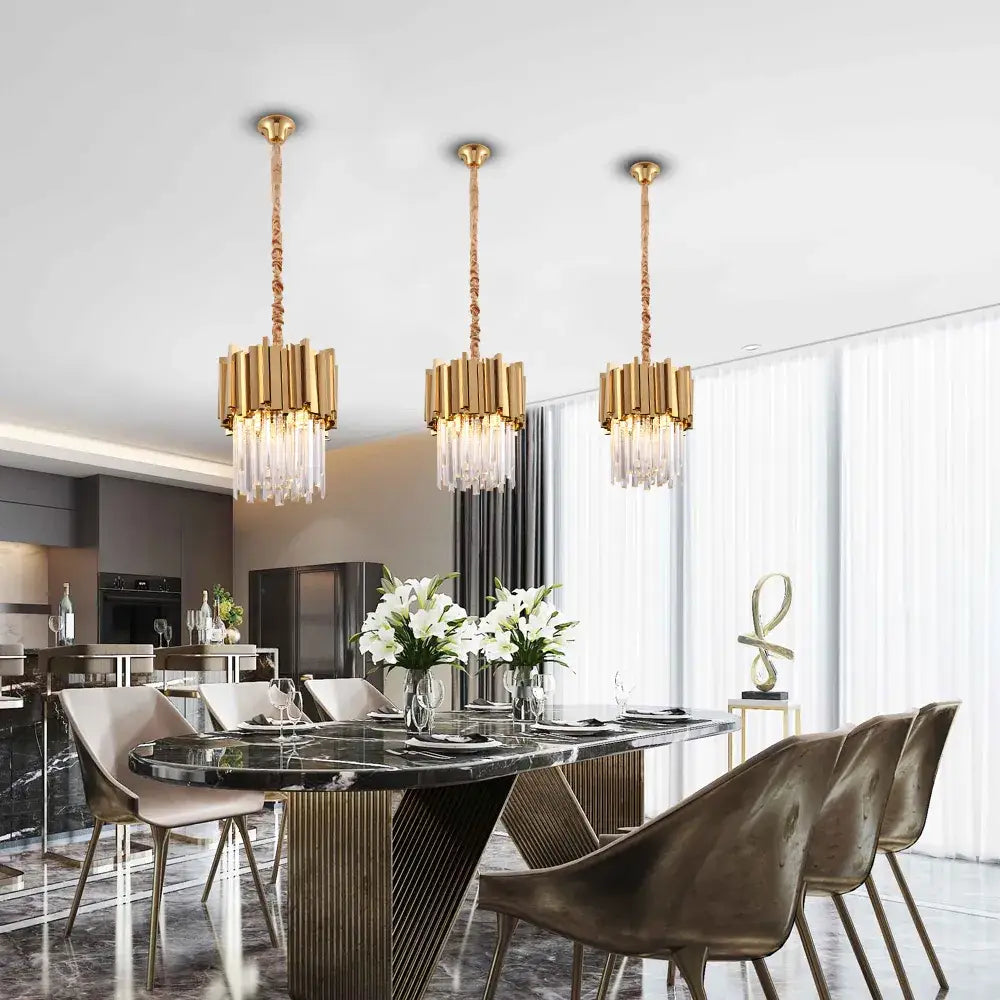 Luxury Modern Hanging Crystal Chandelier for Dining, Kitchen, Bar