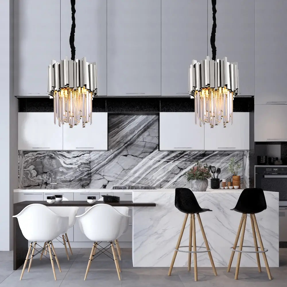 Luxury Modern Hanging Crystal Chandelier for Dining, Kitchen, Bar