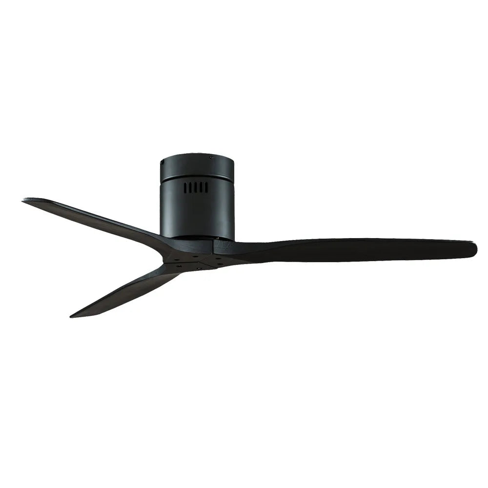 Wooden DC Motor Ceiling Fan without Light for Living,Bedroom