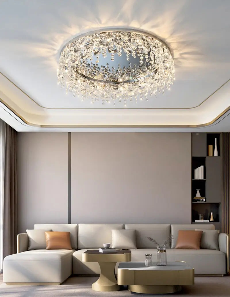 Luxury Ceiling Butterfly Crystal Chandelier for Living, Bedroom