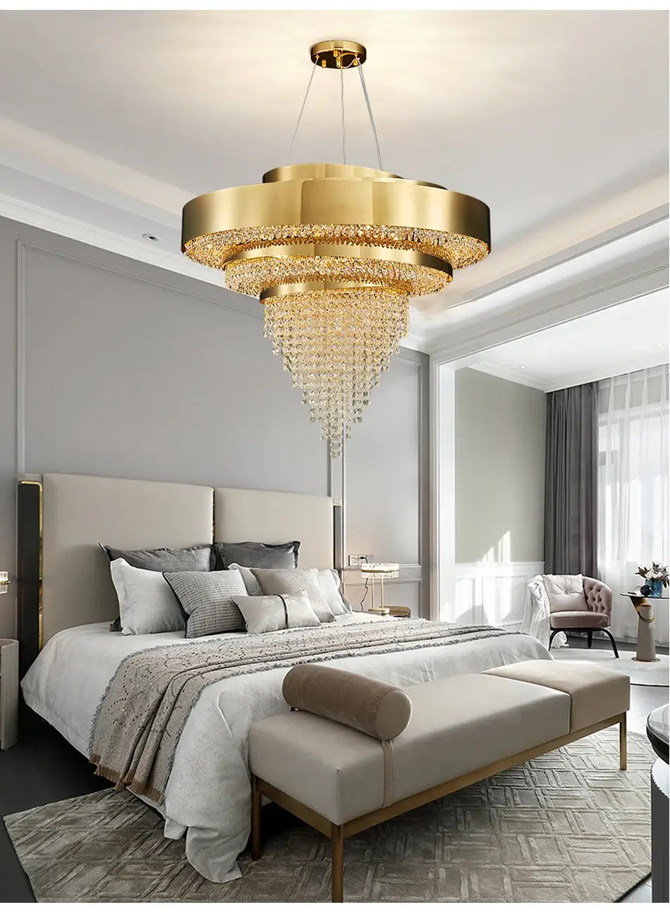 Luxury Large Creative Crystal Chandelier for Living, Bedroom