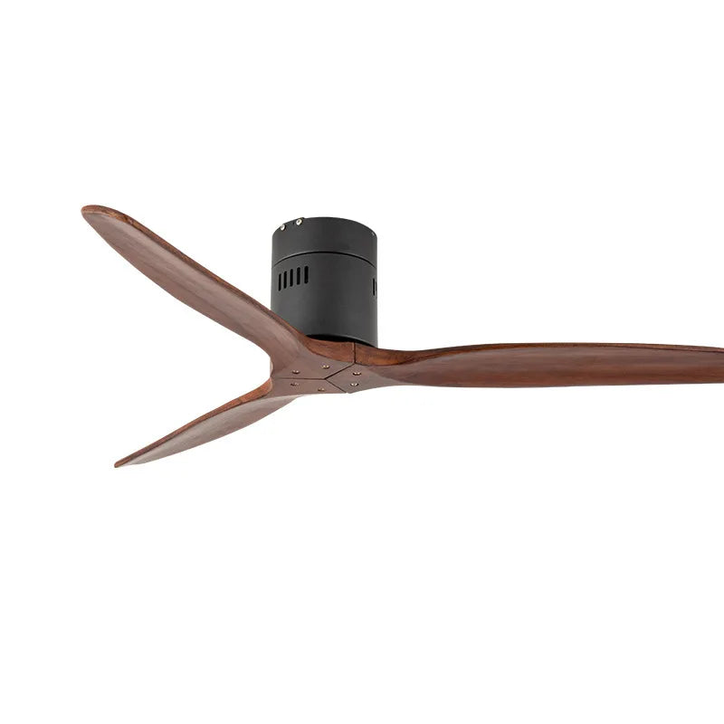 Wooden DC Motor Ceiling Fan without Light for Living,Bedroom
