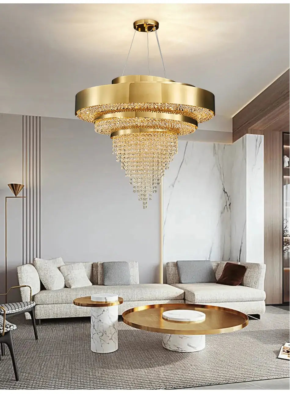 Luxury Large Creative Crystal Chandelier for Living, Bedroom