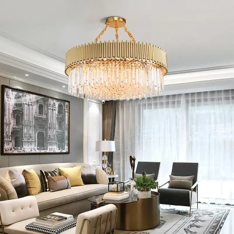 Modern Gold Hanging Chandelier for Living, Dining, kitchen