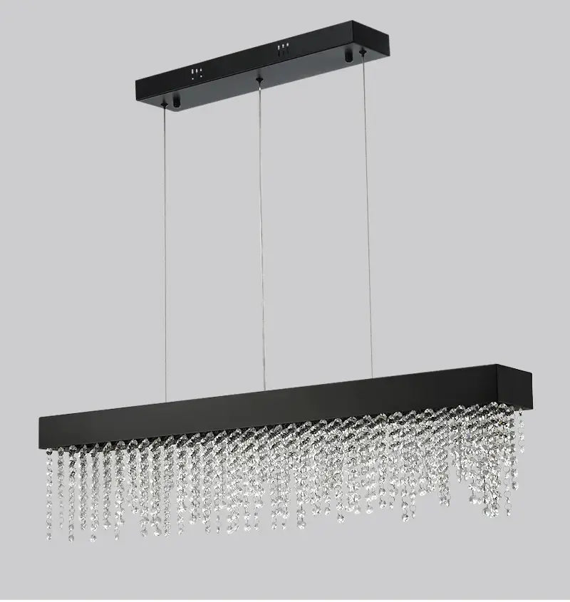 Luxury Rectangle Crystal Chandelier for Dining, Kitchen, Bar