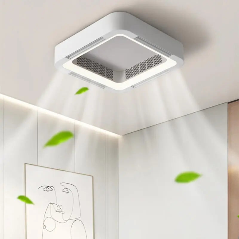 Intelligenter flügelloser Deckenventilator mit Licht für Wohnzimmer, Schlafzimmer, Büro