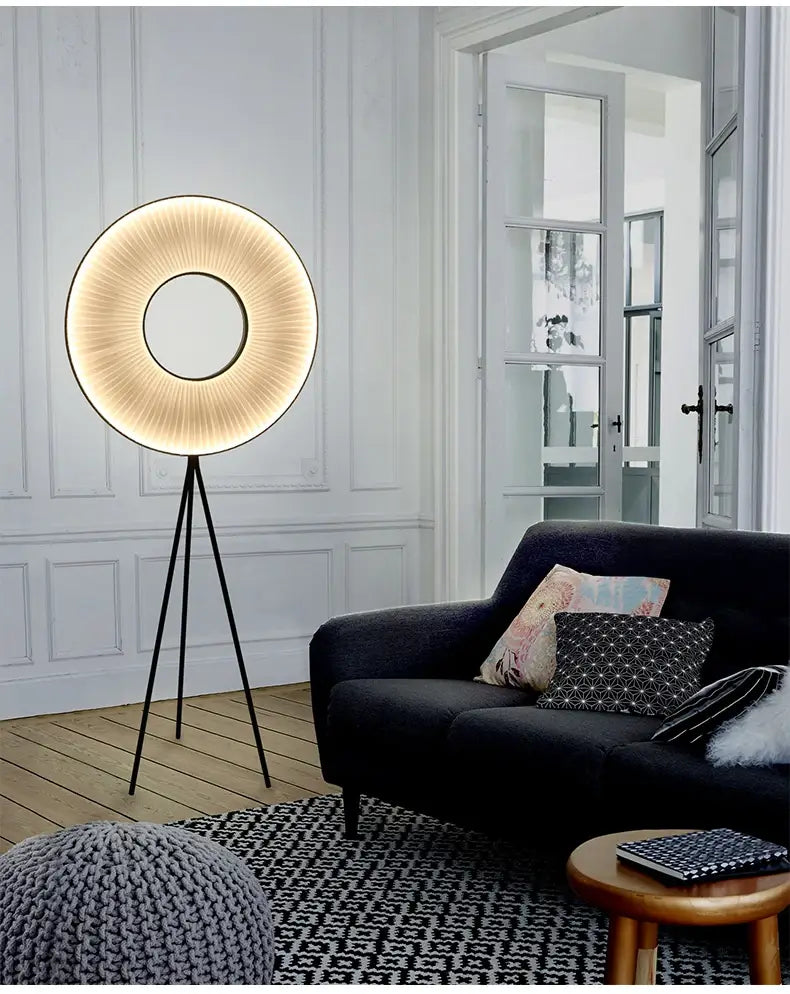 Minimalistische Kreativität-Stofffalten-LED-Lampe für Wohn- und Schlafzimmer