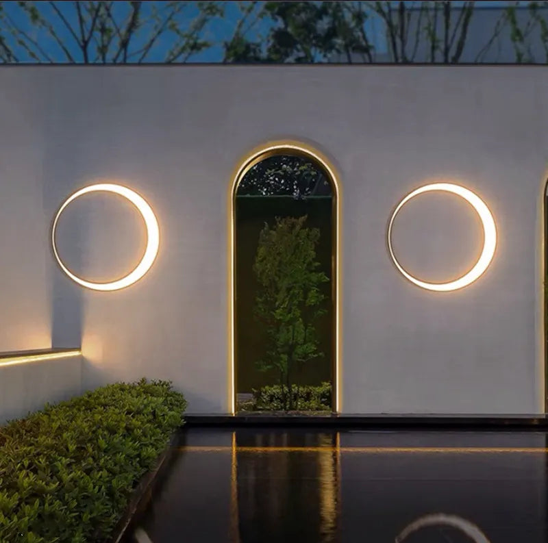 Waterproof Outdoor Led Moon Wall Light for Garden, Porch