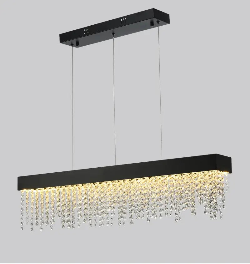 Luxury Rectangle Crystal Chandelier for Dining, Kitchen, Bar