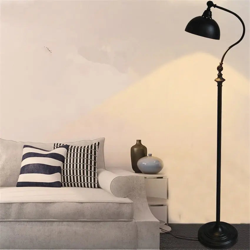 Nordic American Retro Steh-LED-Lampe für Wohnzimmer, Schlafzimmer