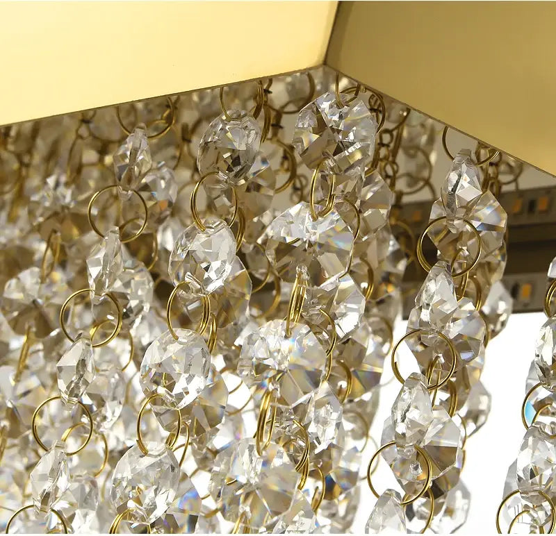 Luxury Rectangle Crystal Chandelier for Dining, Kitchen, Bar