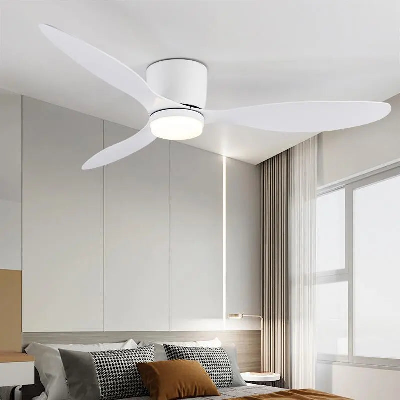 Niedriger Deckenventilator mit Licht für Wohn-, Esszimmer- und Schlafzimmer