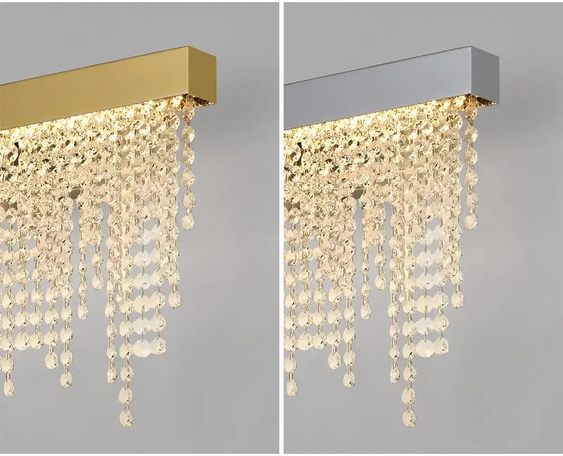 Luxury Gold Crystal Wall Sconce for Bedside, Bedroom, Living