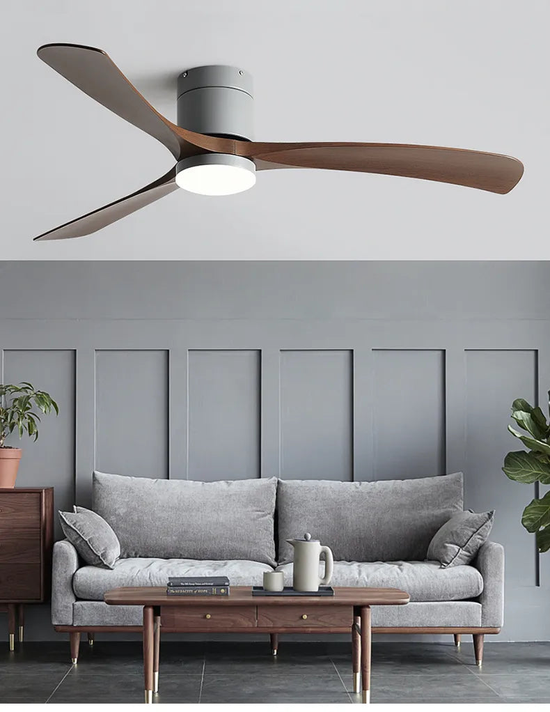 Low Floor DC Motor Ceiling Fan with Light for Bedroom,Restaurant