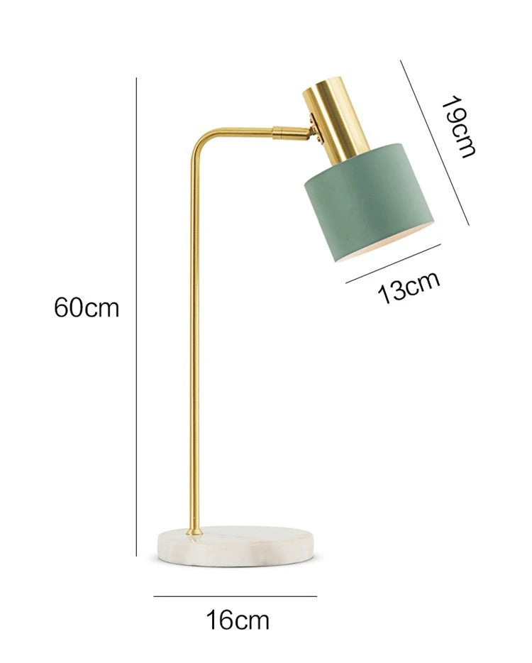 Nordic Marble Base LED Table Lamp for Bedroom, Living, Study