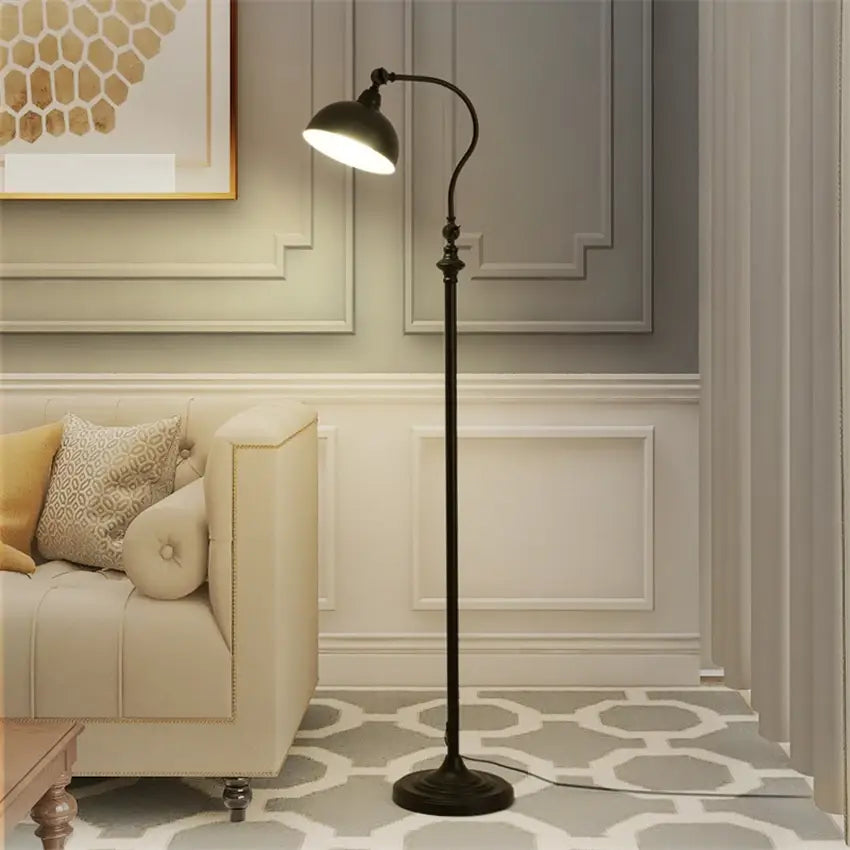 Nordic American Retro Floor LED Lamp for Living, Bedroom