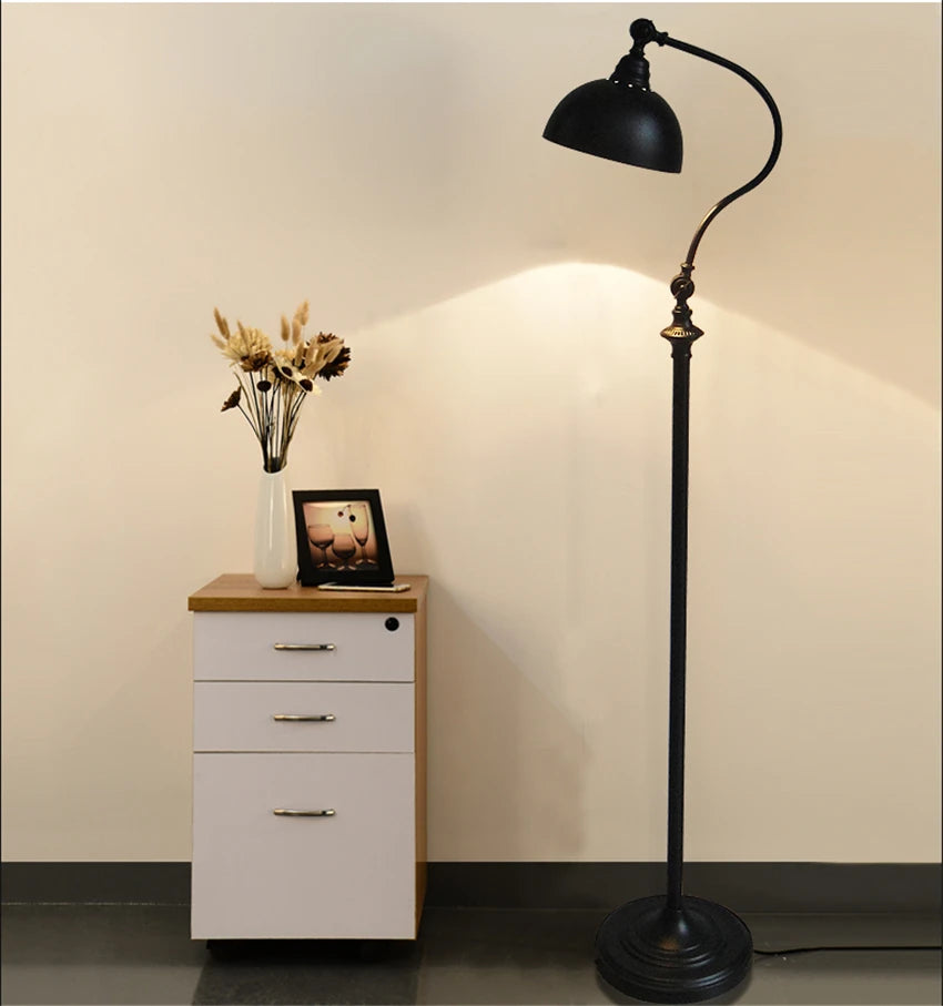 Nordic American Retro Floor LED Lamp for Living, Bedroom