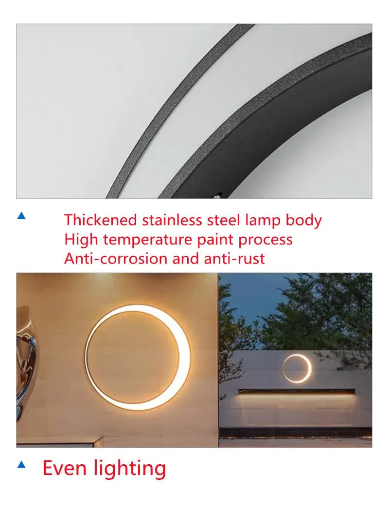 Waterproof Outdoor Led Moon Wall Light for Garden, Porch