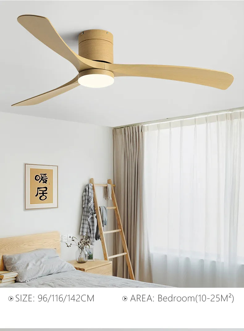Low Floor DC Motor Ceiling Fan with Light for Bedroom,Restaurant