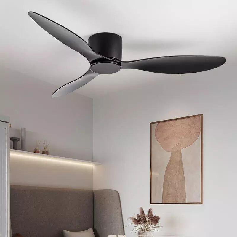 Niedriger Deckenventilator mit Licht für Wohn-, Esszimmer- und Schlafzimmer