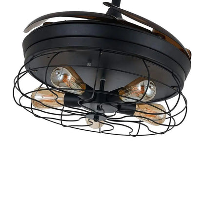 3 - Bladed Farmhouse Retractable Chandelier Ceiling Fan - Lighting > lights Fans