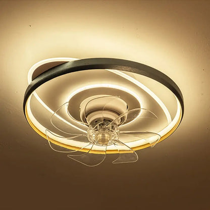 360° Rotatable LED Ceiling Fan Light with Remote Control - Lighting > lights Fans