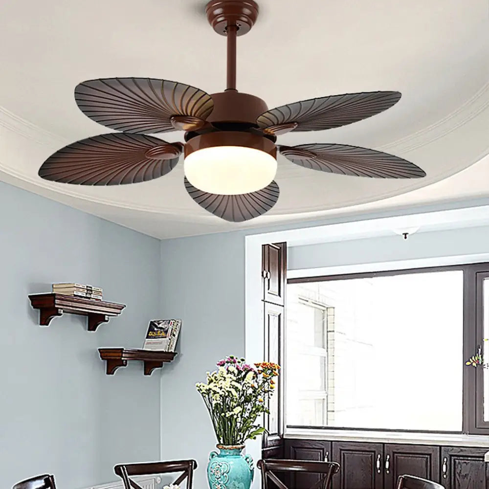 Antique Retro LED Ceiling Fan Light with Remote - Lighting > lights Fans