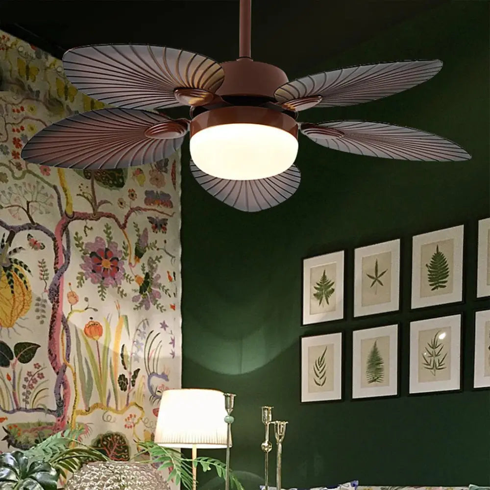 Antique Retro LED Ceiling Fan Light with Remote - 42’’/106.68cm Lighting > lights Fans