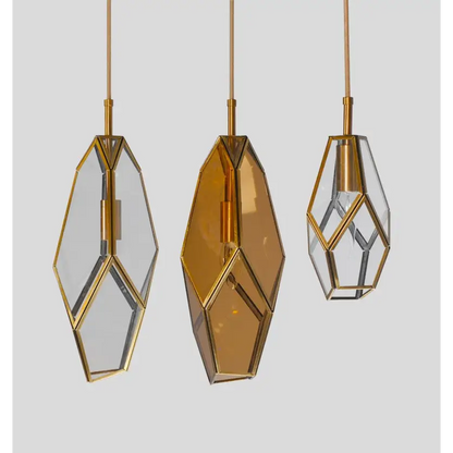 Art Deco Diamond Pendant Light for Dining Living Bar - Lighting