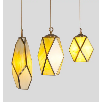 Art Deco Diamond Pendant Light for Dining Living Bar - Lighting