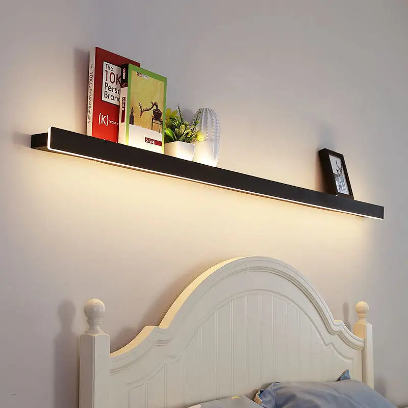 Bookshelf-Shaped LED Wall Lamp for Living Bedroom - Black / L47.2’ / L120.0cm