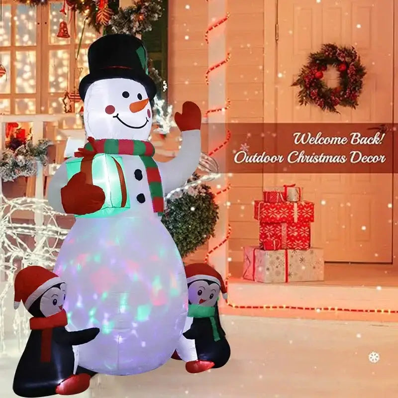 Christmas Inflatable Toy Gift Snowman Penguin - Home & Garden > Decor Seasonal Holiday