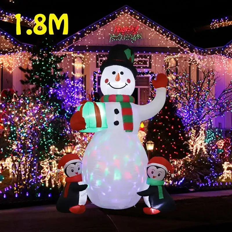 Christmas Inflatable Toy Gift Snowman Penguin - Home & Garden > Decor Seasonal Holiday