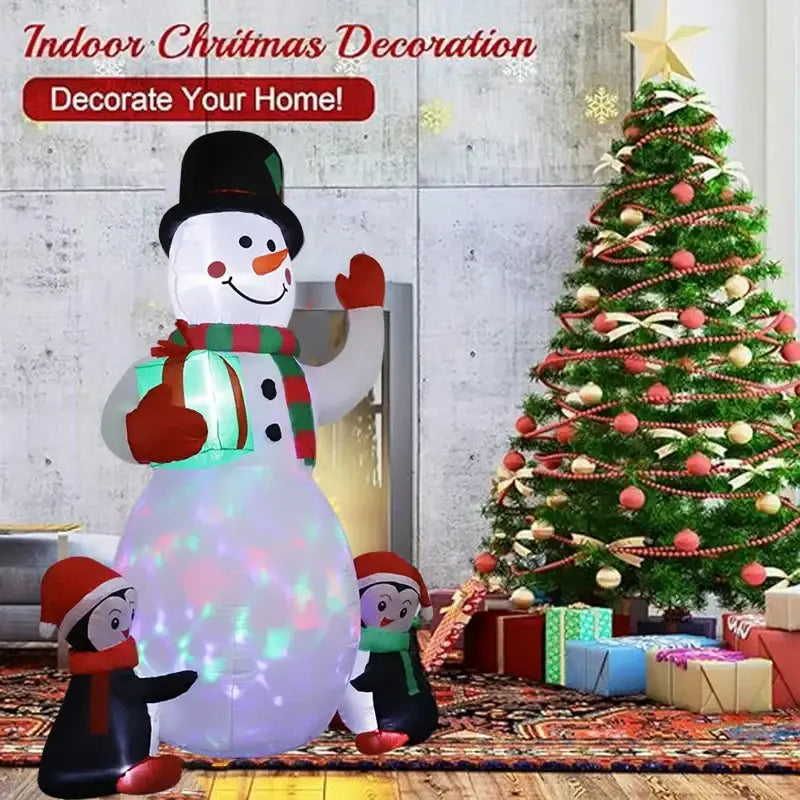 Christmas Inflatable Toy Gift Snowman Penguin - Home & Garden > Decor Seasonal Holiday