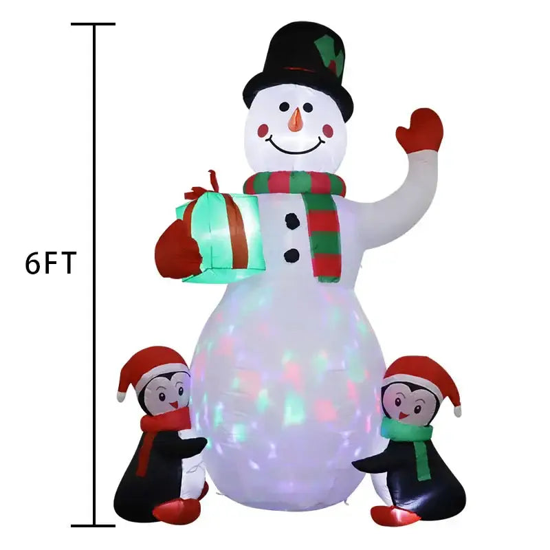 Christmas Inflatable Toy Gift Snowman Penguin - Home & Garden > Decor Seasonal Holiday