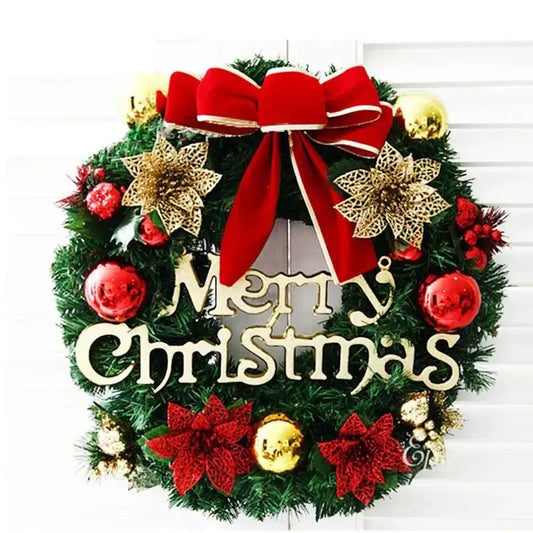 Christmas Wreath Door Hanging - a / 11.81“(30cm) - Home & Garden > Decor Seasonal