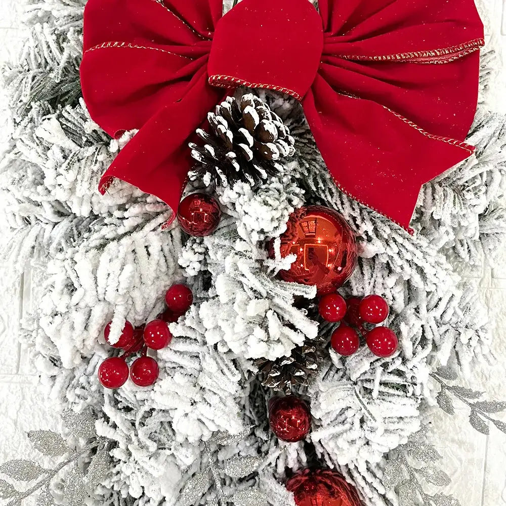 Christmas Wreath Rattan Set - Home & Garden > Decor Seasonal Holiday Decorations