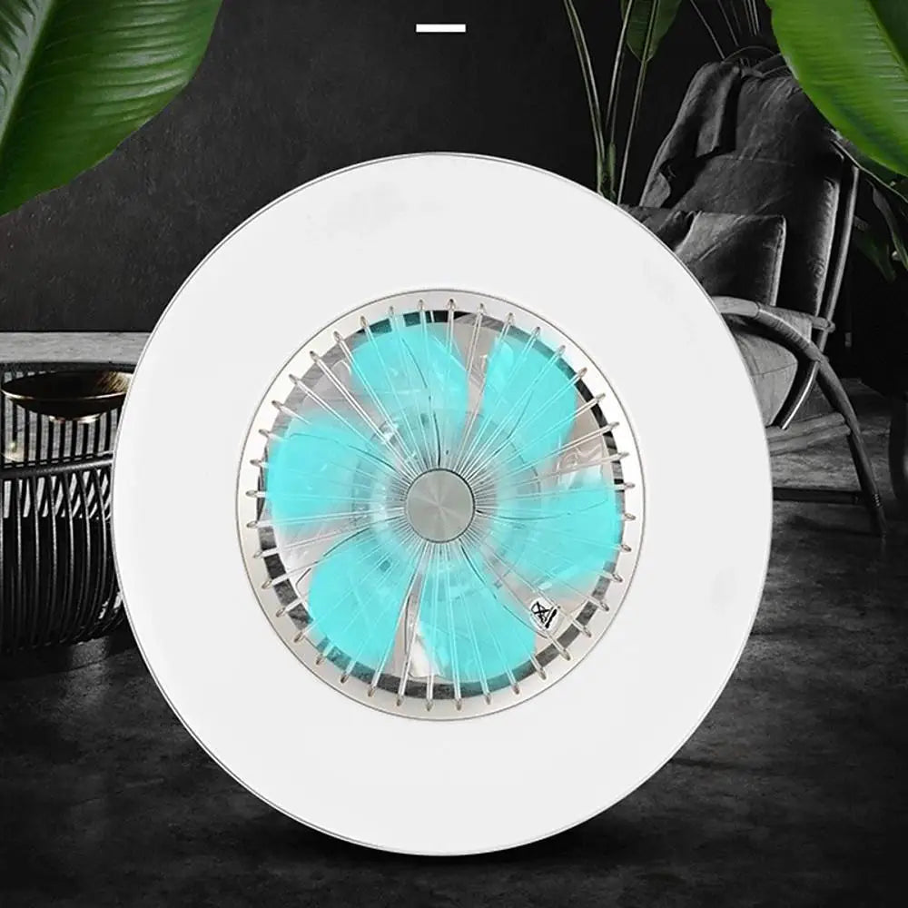 Circular Bladeless Ceiling Fan with Light and Remote - Lighting > lights Fans