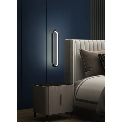 Exquisite Nordic LED Pendant Light for Dining Kitchen - H15.7’ / 40.0cm / Black / Cool