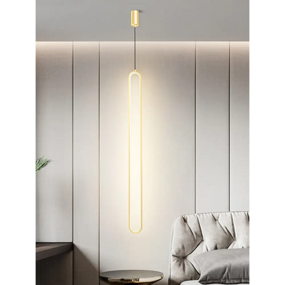 Exquisite Nordic LED Pendant Light for Dining Kitchen - H51.2’ / H130.0cm / Gold / Warm