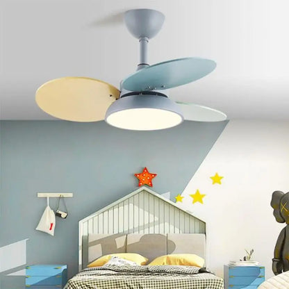Flower Shaped Kids Ceiling Fan with Light - 3 - Lighting > lights Fans
