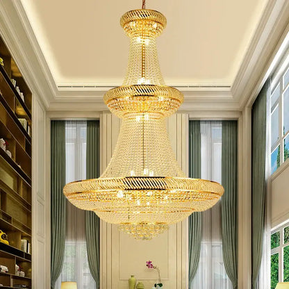 Gold Crystal Chandelier Empire Luxury Lighting - Home & Garden > Fixtures Chandeliers
