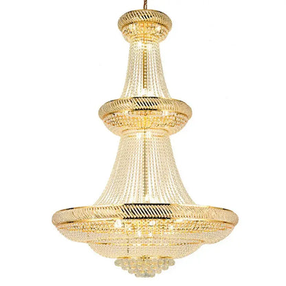 Gold Crystal Chandelier Empire Luxury Lighting - chandelier