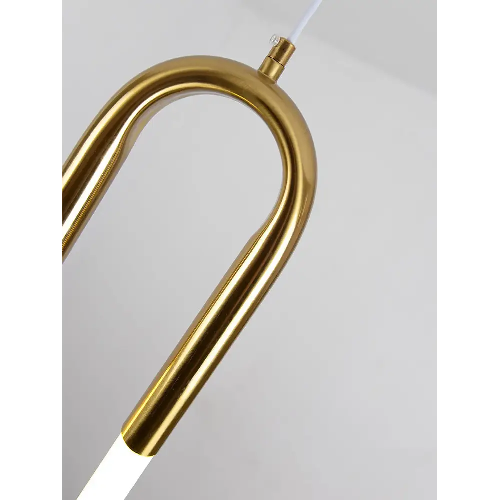 Gold or White Paper Clip Pendant Light - Lighting