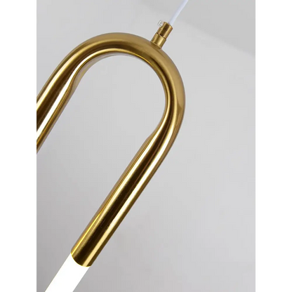 Gold or White Paper Clip Pendant Light - Lighting